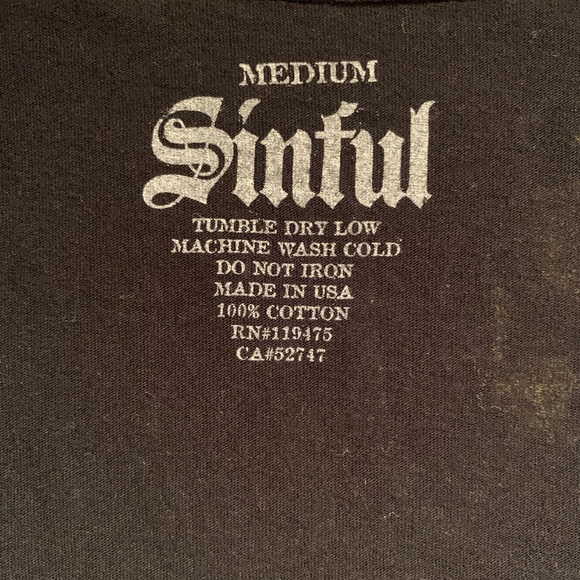 *Rare* Sinful Rhinestone Bird & Rose Shirt - Picture 5 of 9